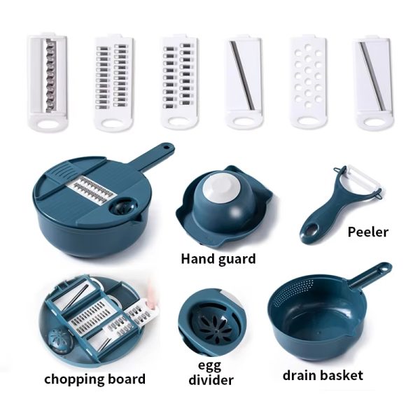 12 IN 1 MULTIFUNCTIONAL VEGETABLE CUTTER