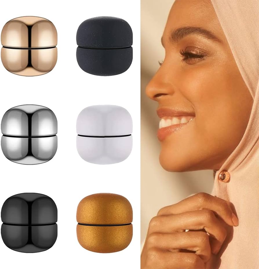 6 Pairs Magnetic Hijab Pins