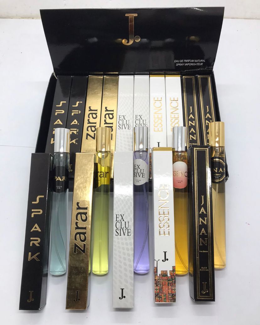 Pack Of 20 – J. Pen Perfume Set | Junaid Jamshed Multi Fragrance Pencil Pocket Perfume