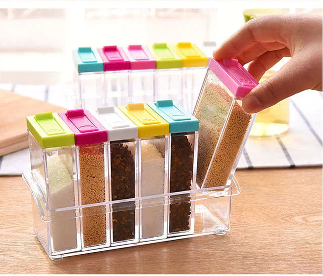 6 Pcs Spice Jar Set